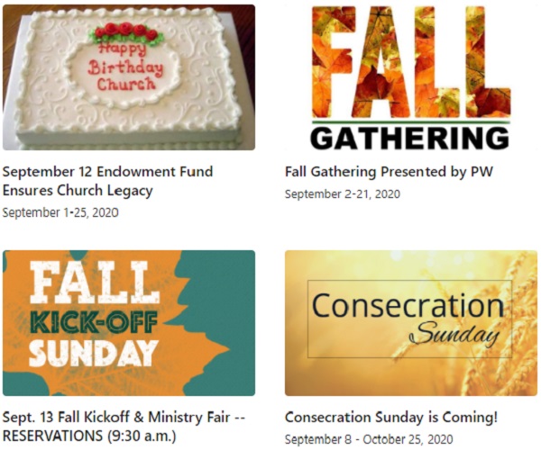 8 great ideas to kick off Fall Events at Church